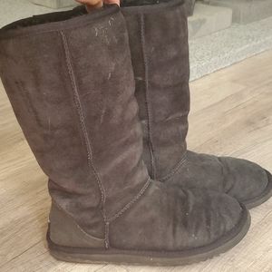 Black tall UGGs